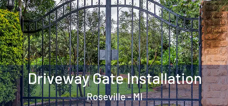 Driveway Gate Installation Roseville - MI